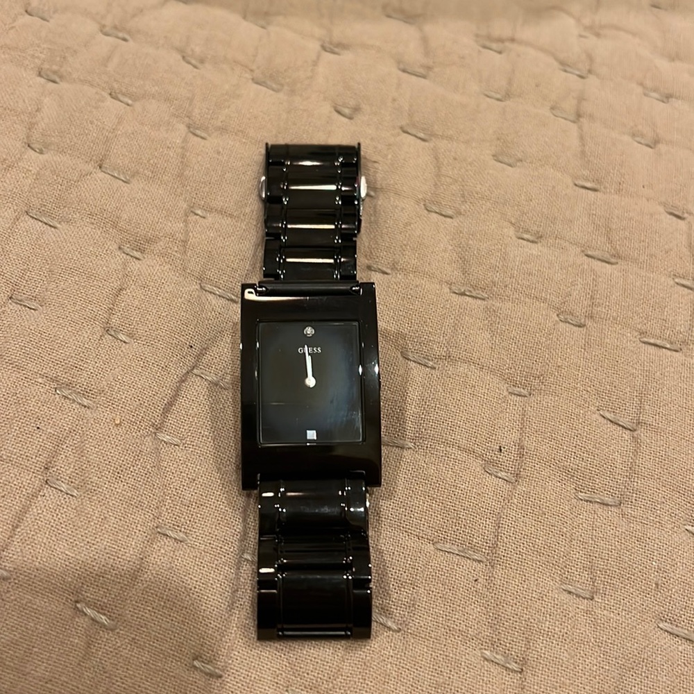 Guess black watch